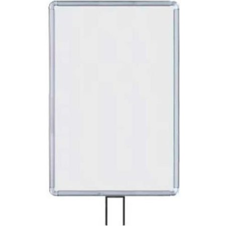 LAVI INDUSTRIES , Vertical Fixed Sign Frame, , 14" x 22", For 13' Posts, Chrome 50-1134F12V/CL